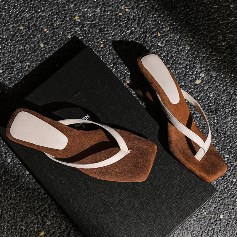 Solevra Square-Toe Heel