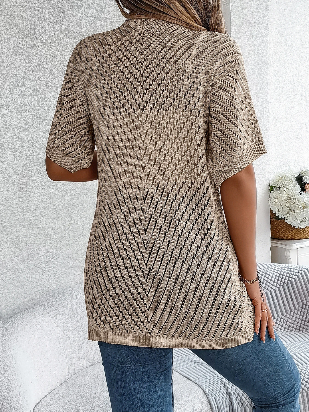 Breeze Chevron Knit Cardigan