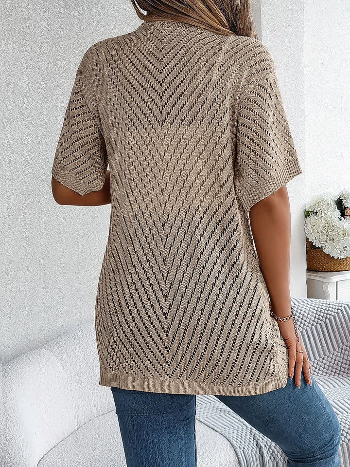 Breeze Chevron Knit Cardigan
