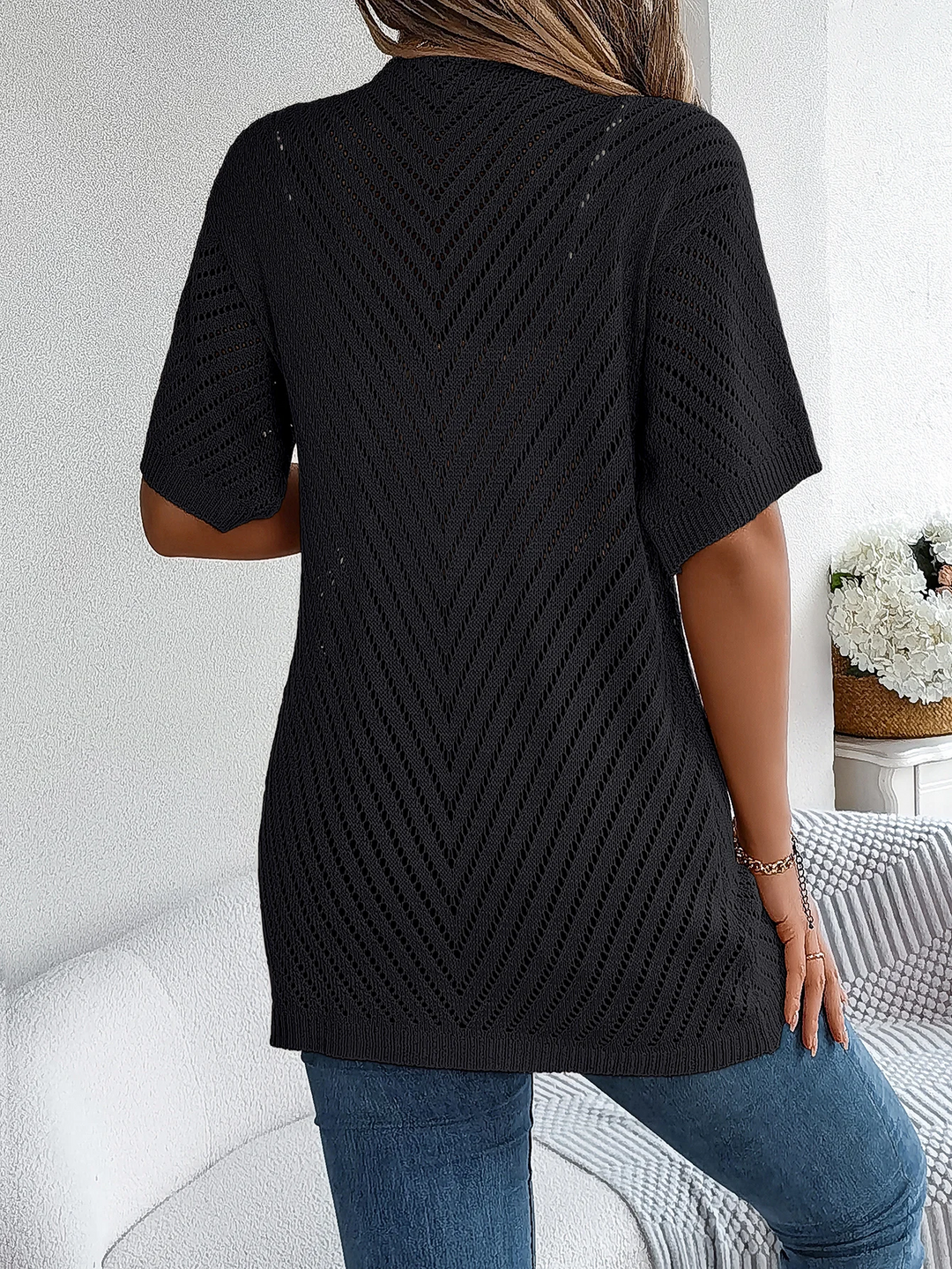 Breeze Chevron Knit Cardigan
