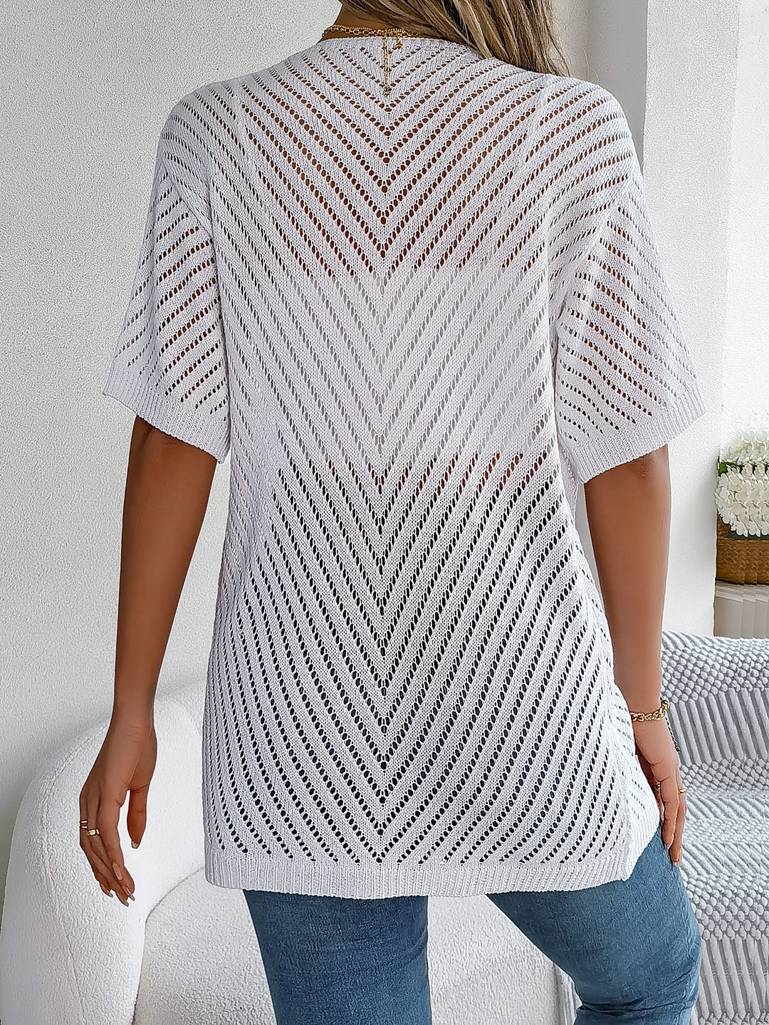 Breeze Chevron Knit Cardigan