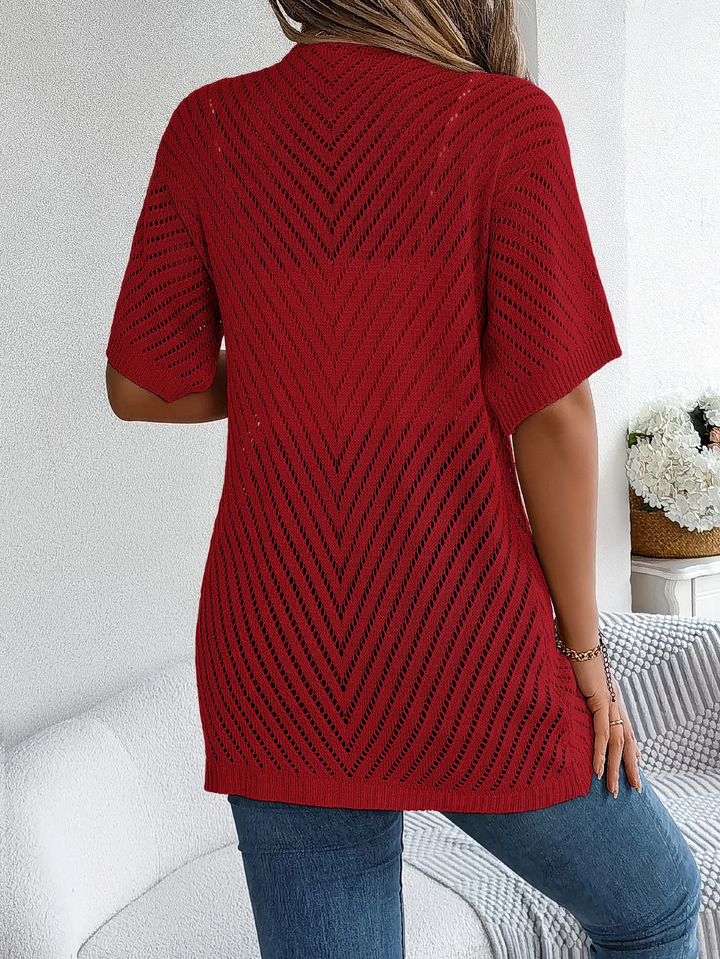 Breeze Chevron Knit Cardigan