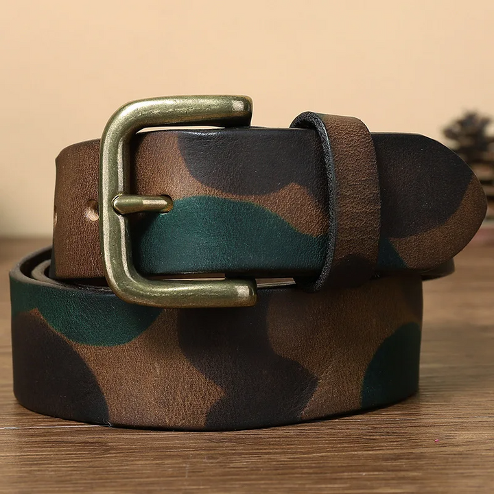 Recon Camo Leather Belt