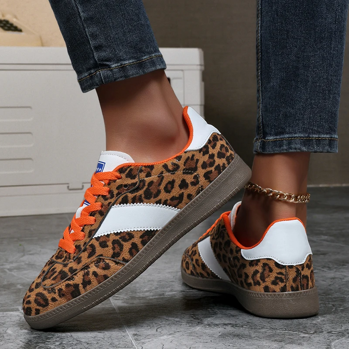 Fierce Suede Leopard Sneaker