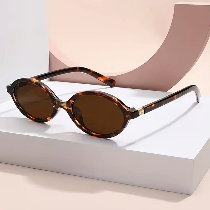 Demi Retro Oval Sunglasses