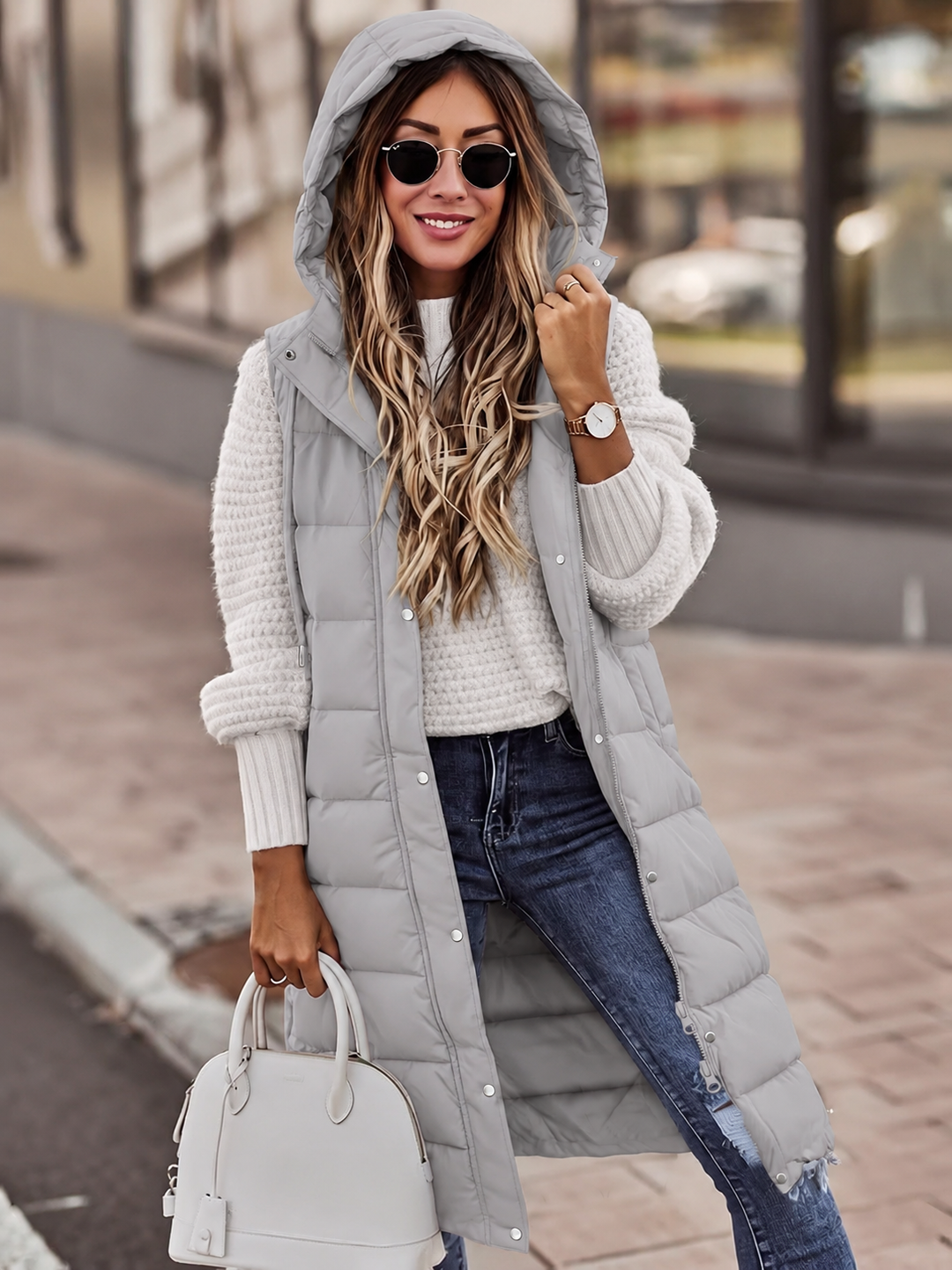 Ellis Longline Puffer Vest
