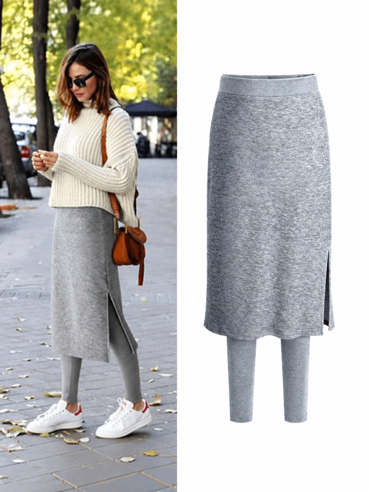 Hazel Fleece Skirt Leggings