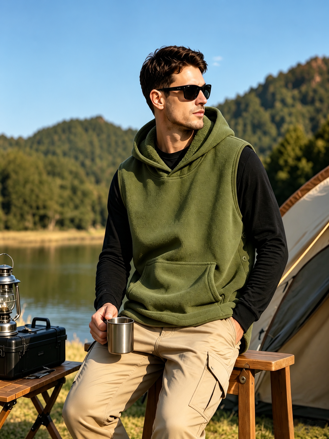 Northpine Fleece Hood Vest