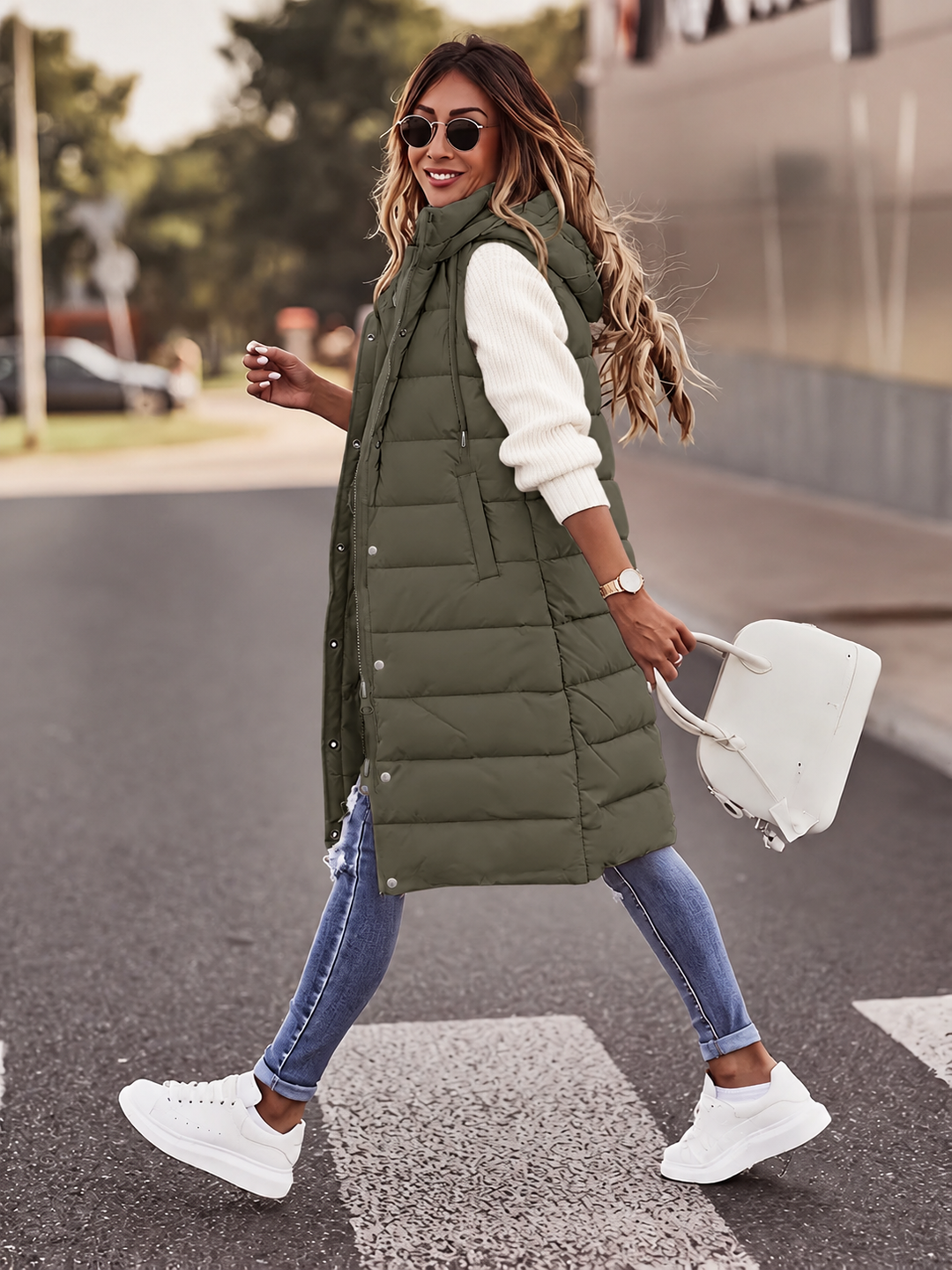Ellis Longline Puffer Vest