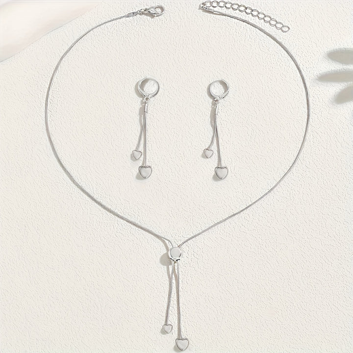 Heartline Necklace & Earring Set