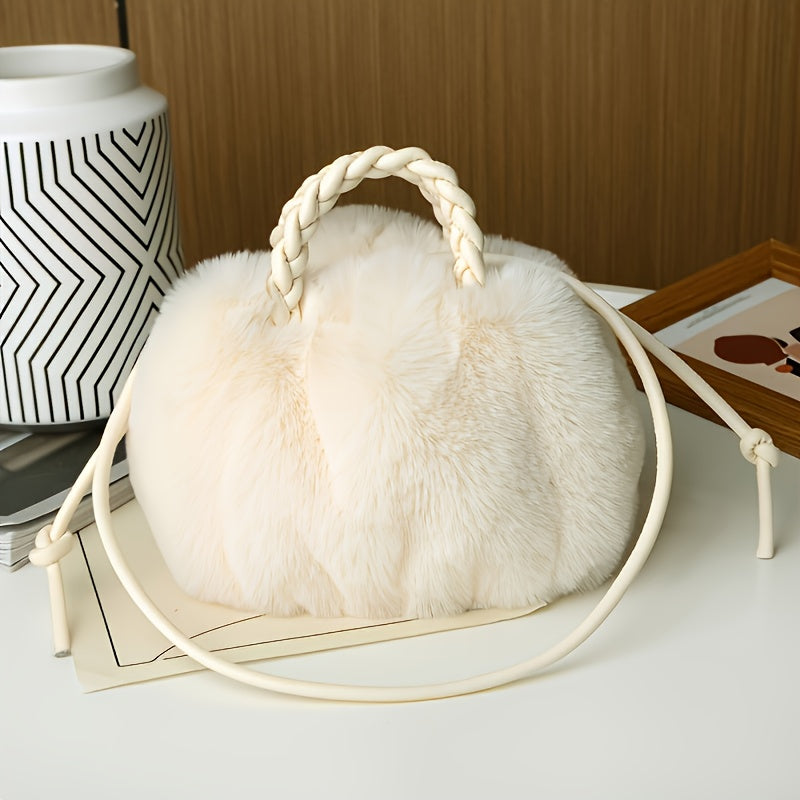Pomme Plush Crossbody Bag