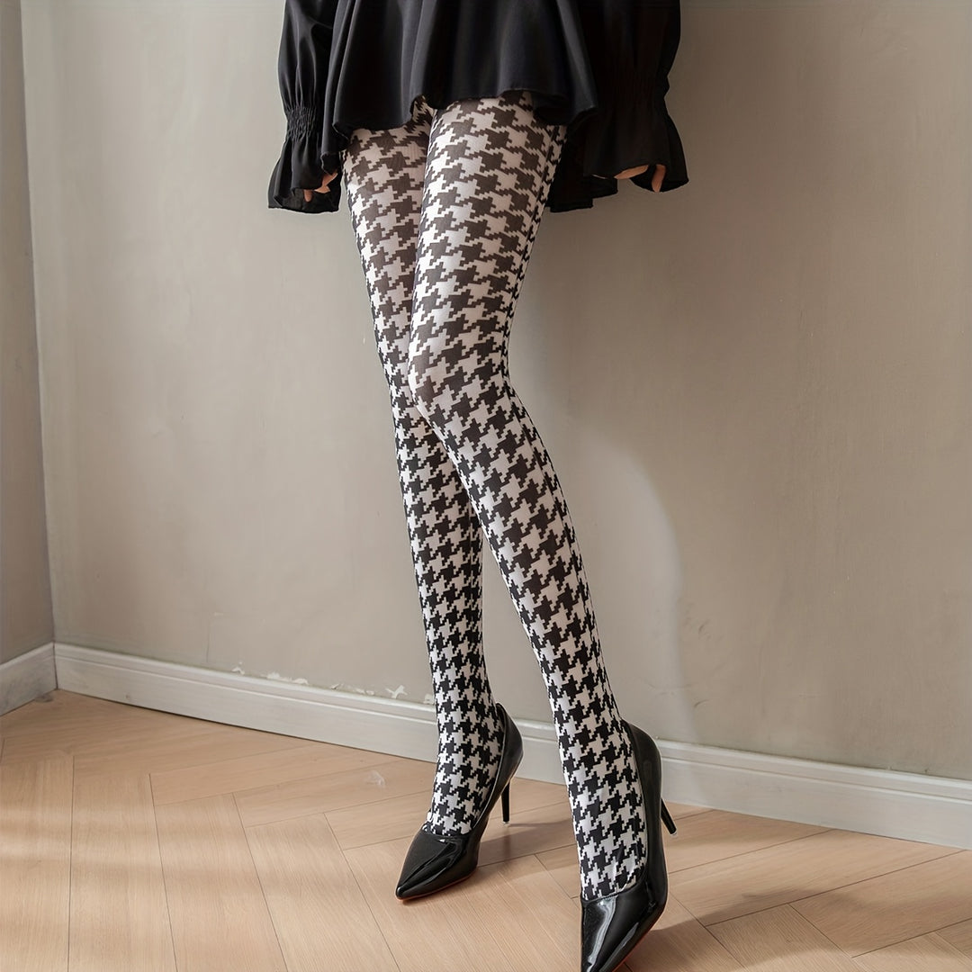Icon Patterned Tights
