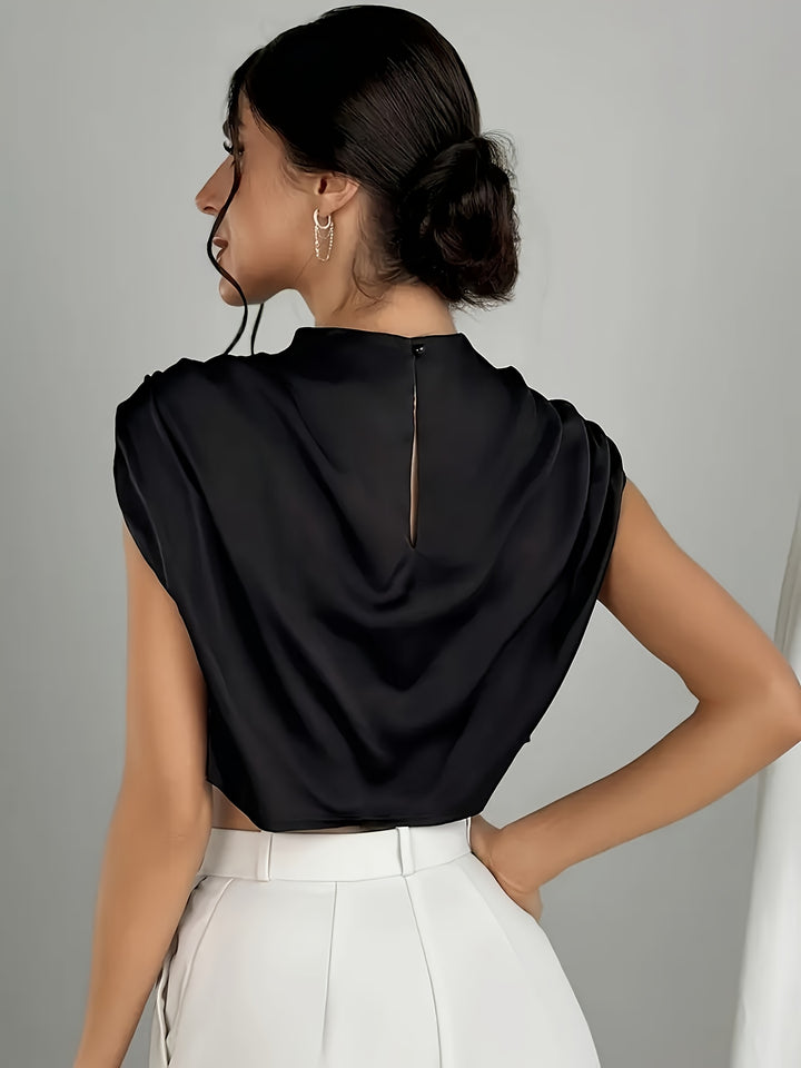 Silque Satin Drape Blouse