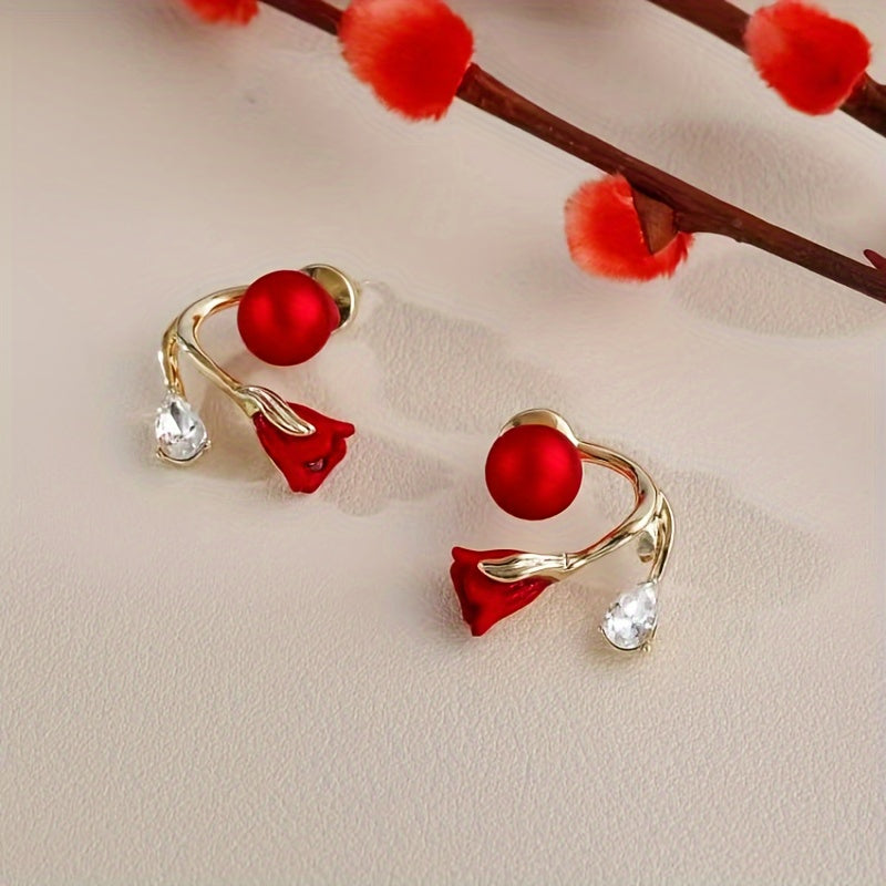 Rosette Wrap Earrings