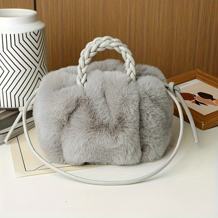 Pomme Plush Crossbody Bag