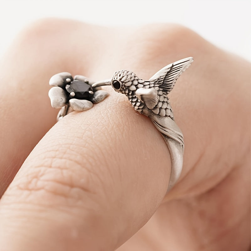 Hummingbird Blossom Ring