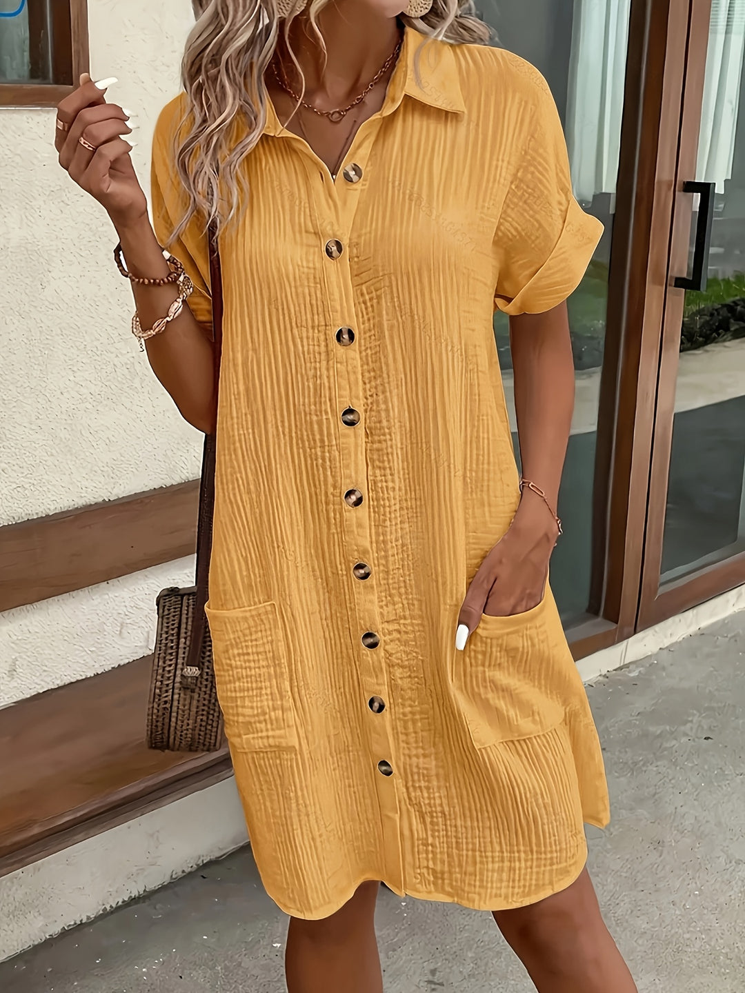 Sunday Button Dress