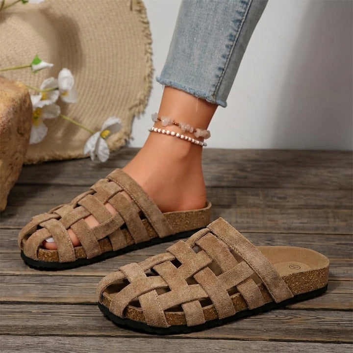 Venice Suede Weave Mule