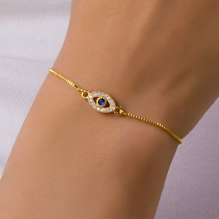 Ethereal Eye Zircon Bracelet