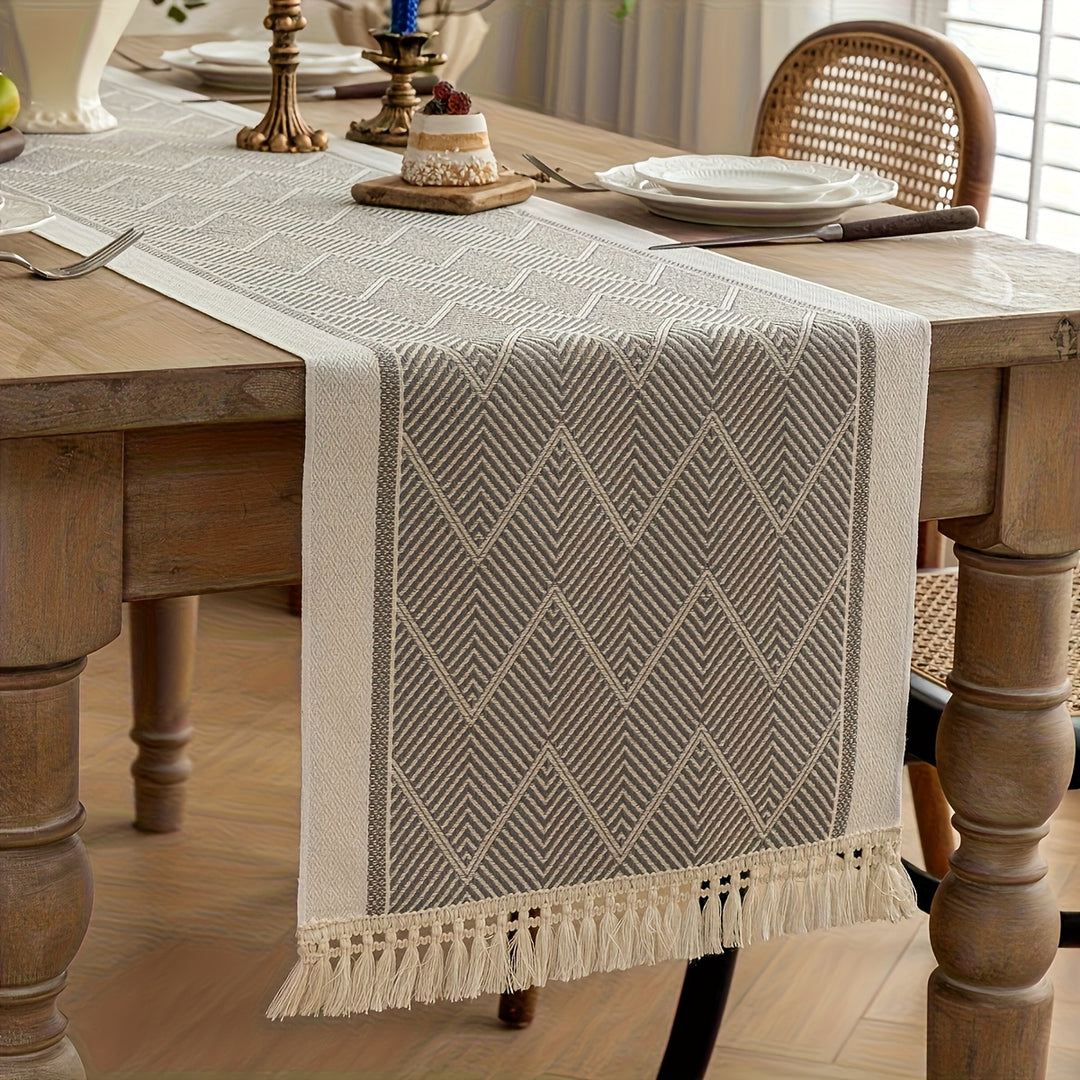 Tessa Fringe Table Runner