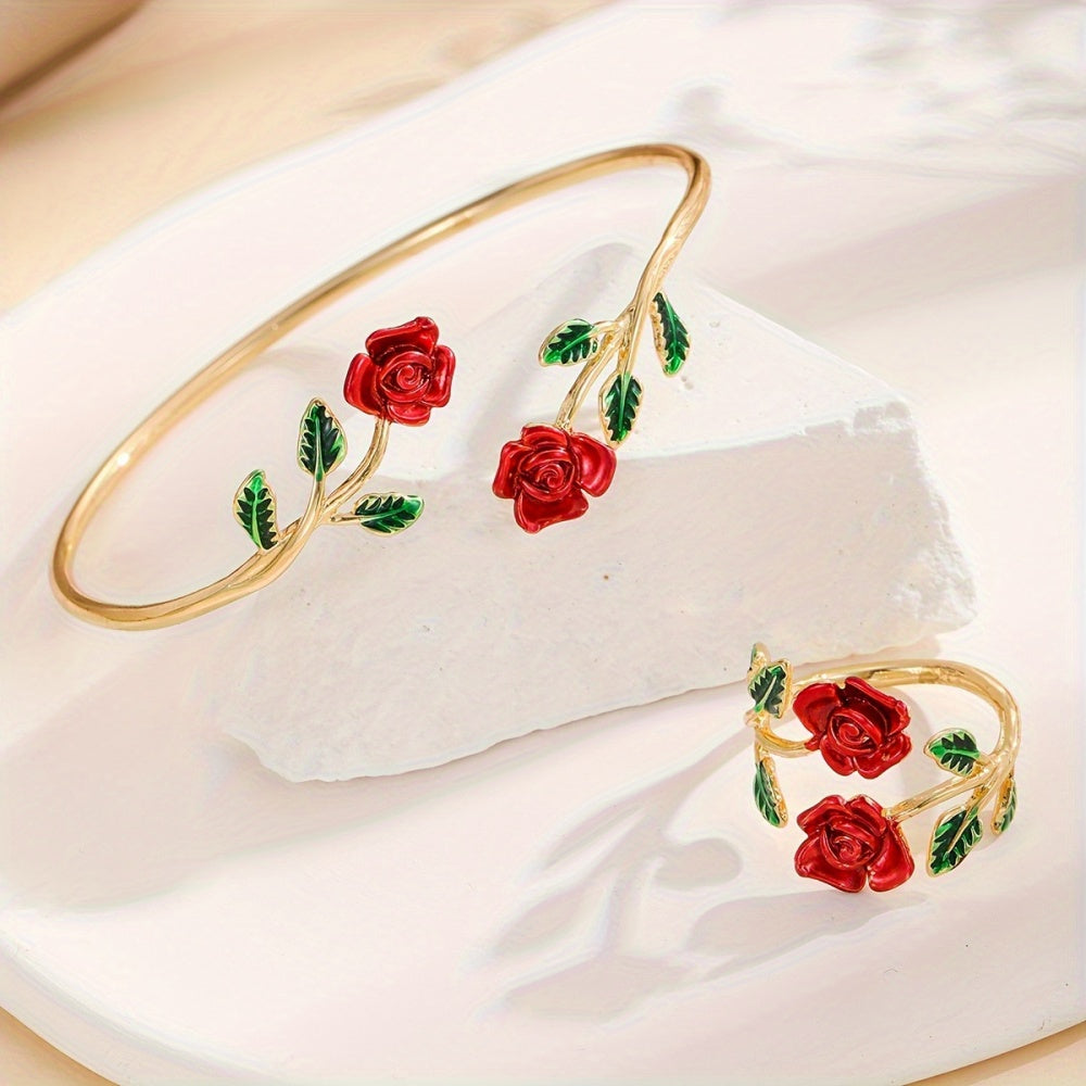 Florentine Ring & Bracelet Set