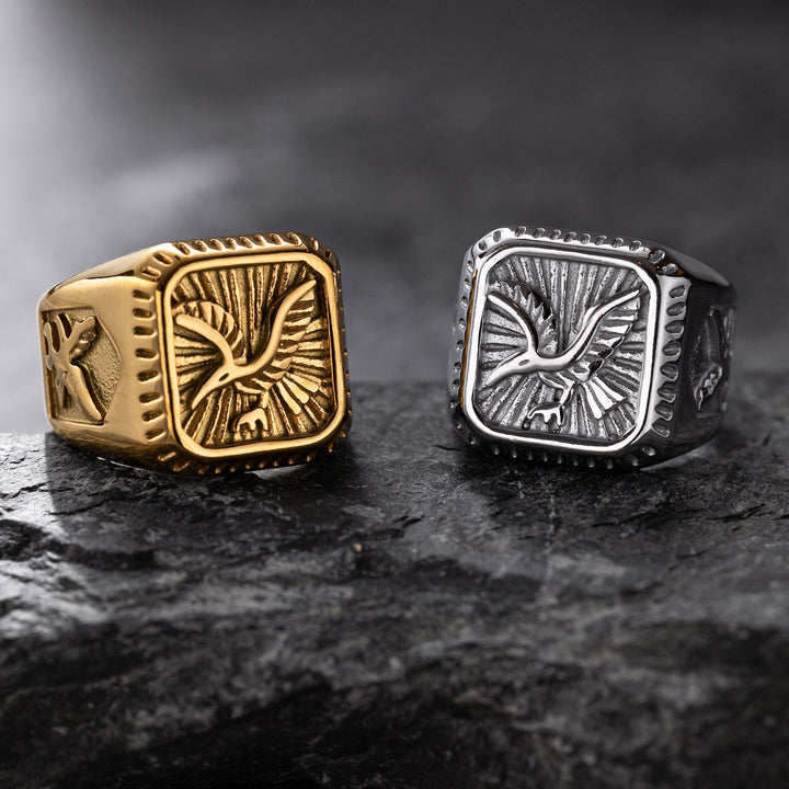 Falcon Crest Signet Ring