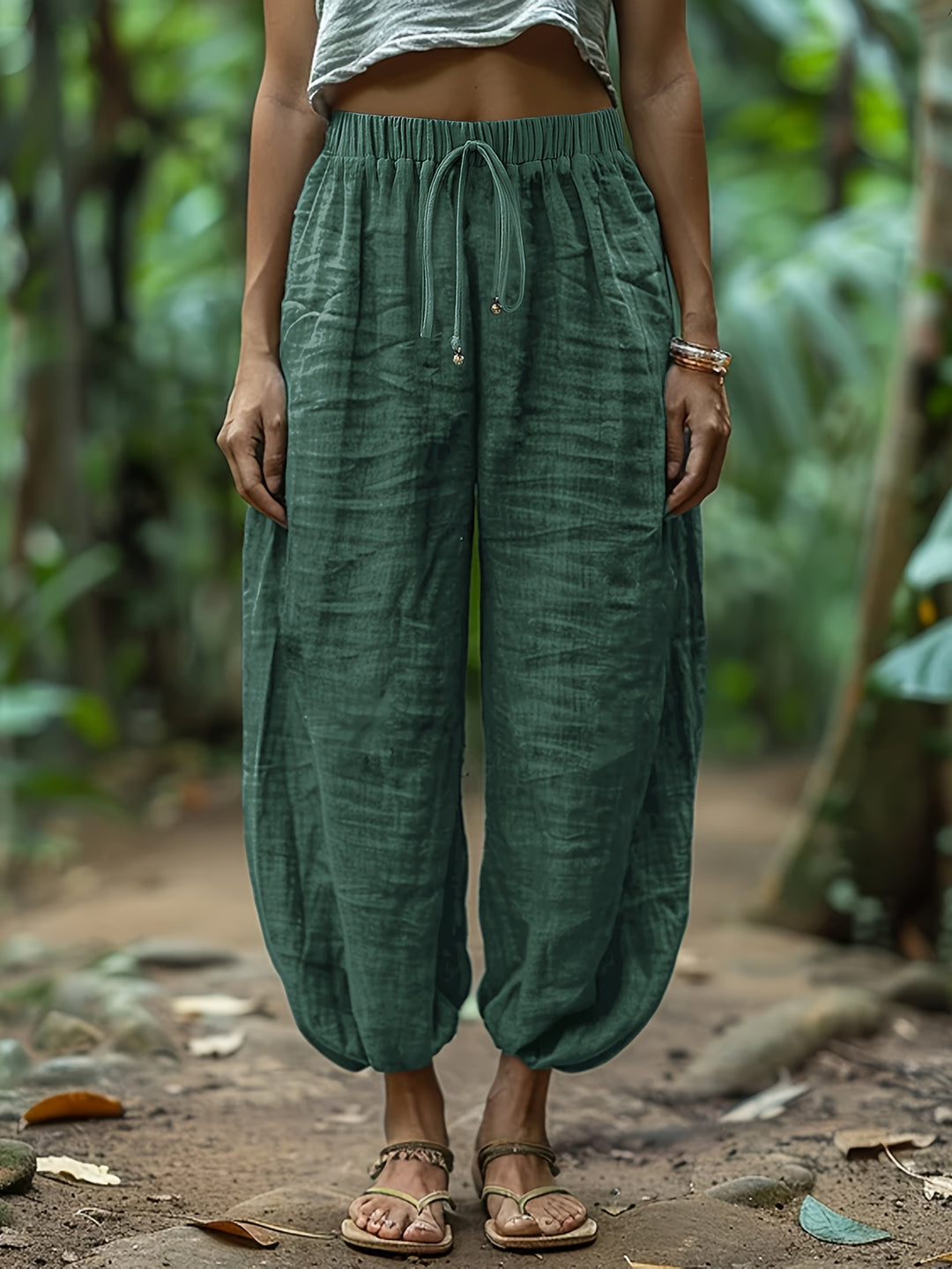 Terra Linen Harem Pant