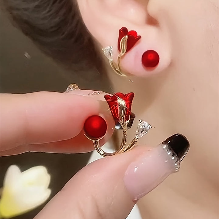 Rosette Wrap Earrings