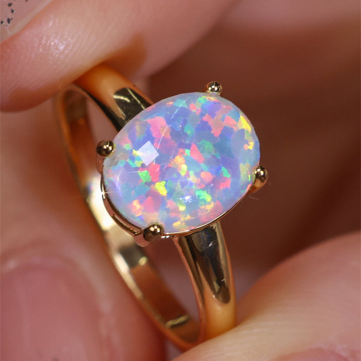 Halo Opal Ring
