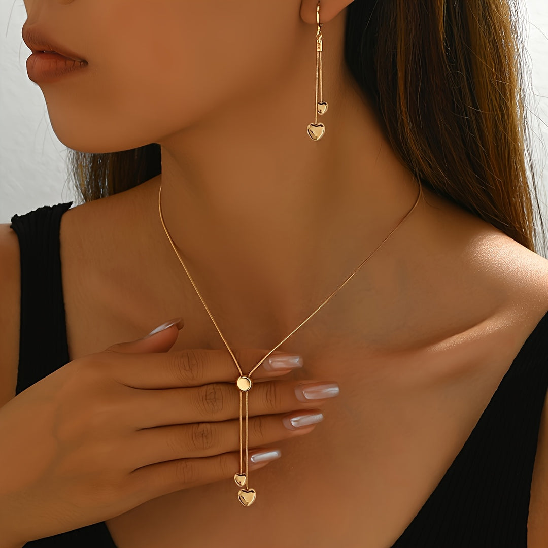 Heartline Necklace & Earring Set
