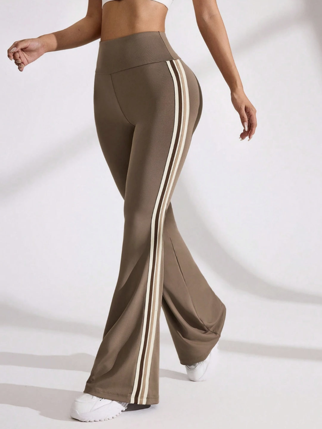 Sculpt Stripe Yoga Flares