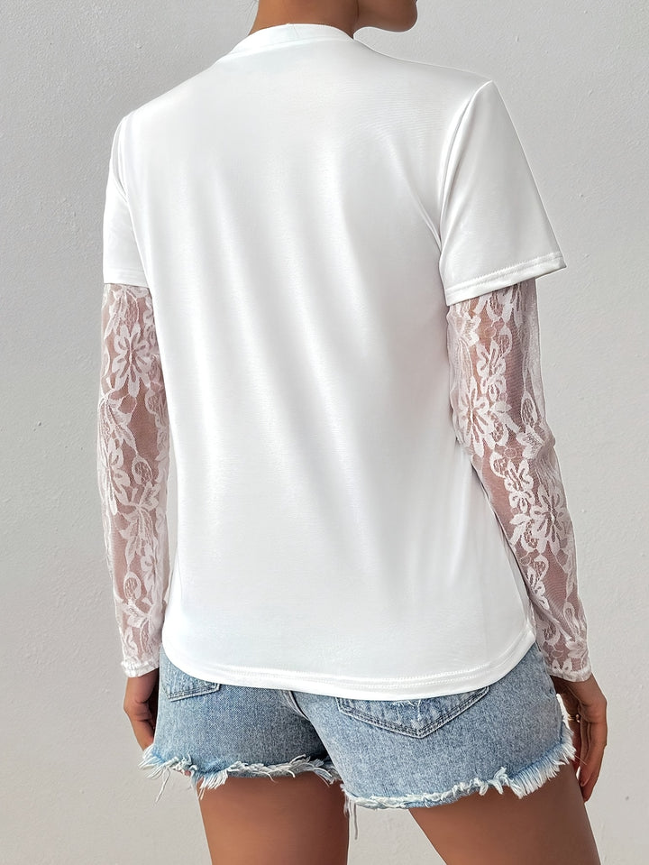 Mirelle Lace Layered Tee