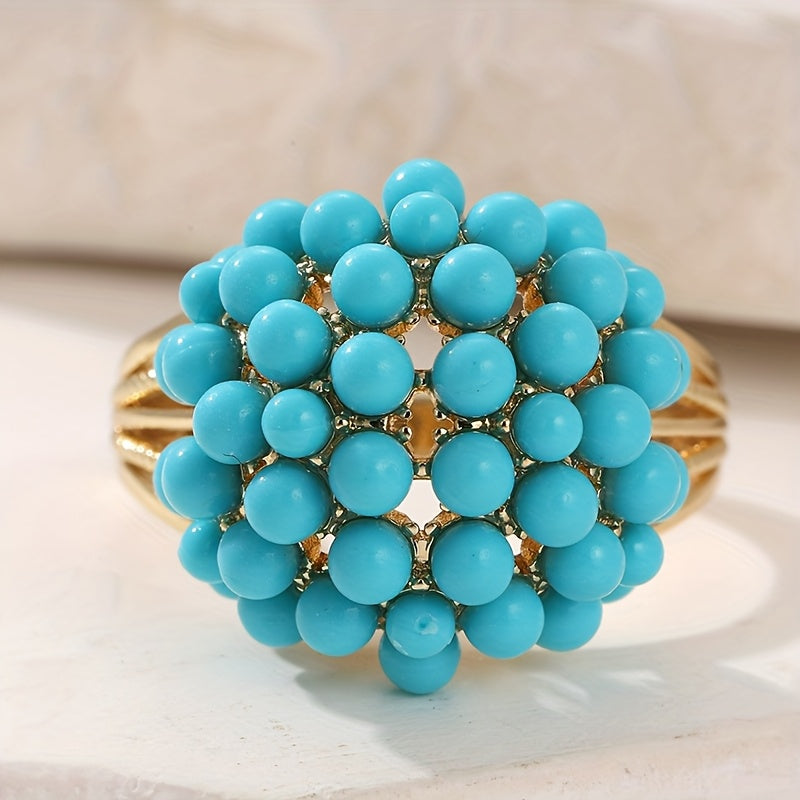 Capri Bloom Cluster Ring