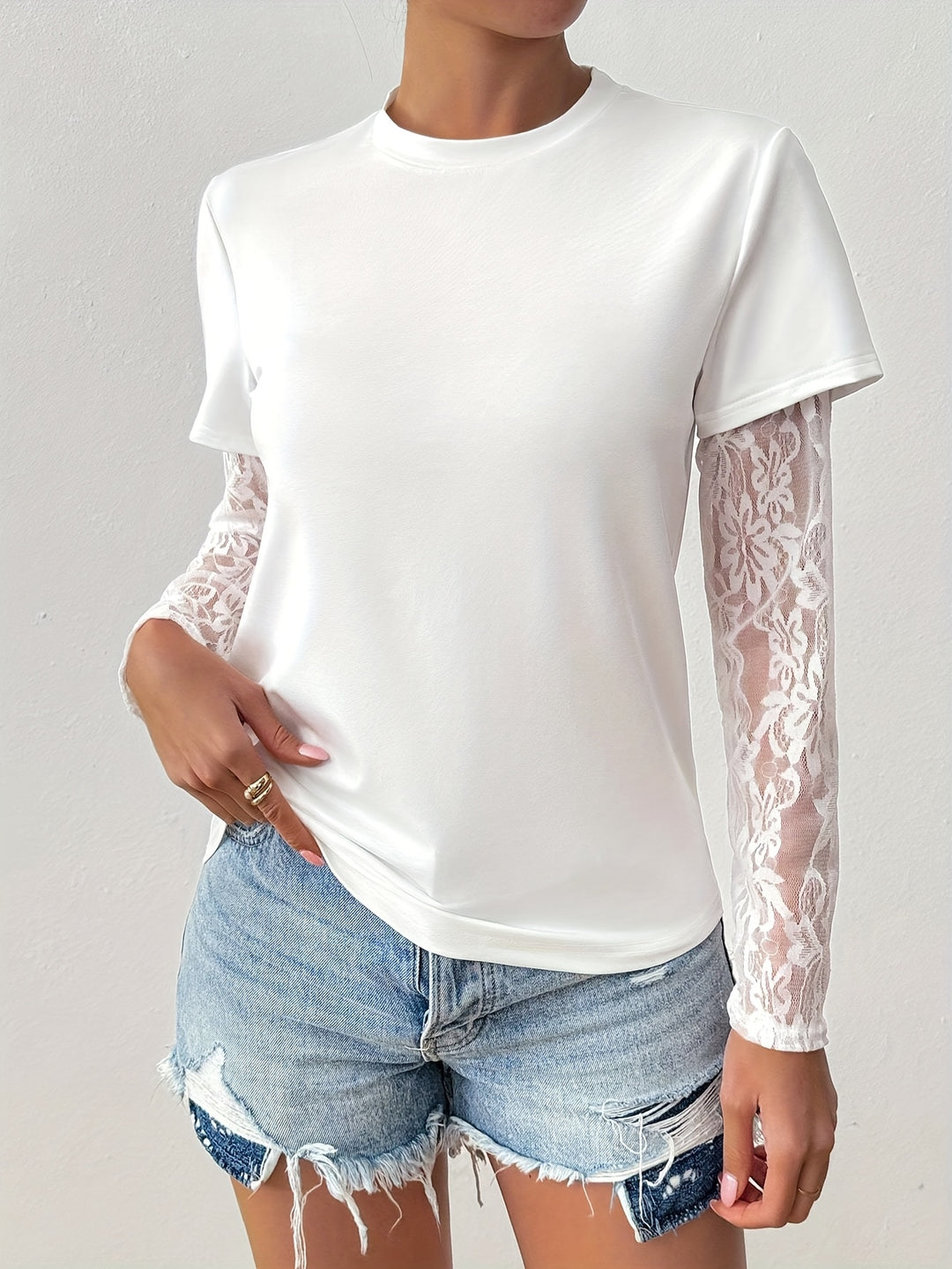 Mirelle Lace Layered Tee