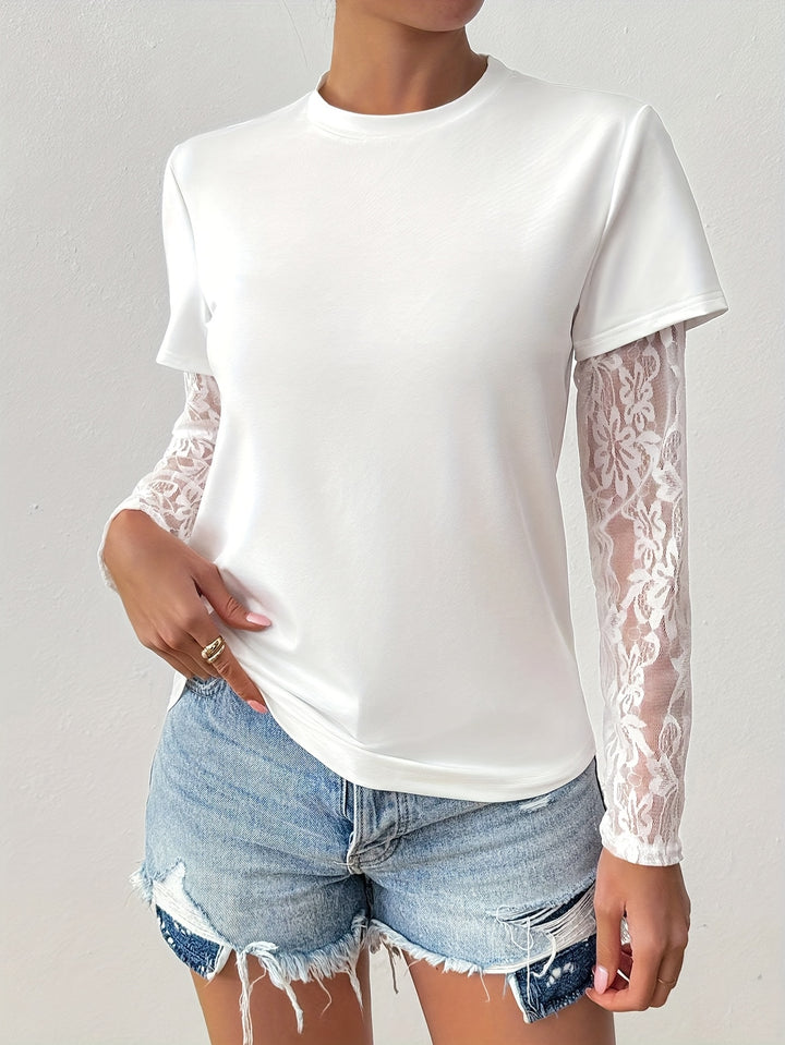 Mirelle Lace Layered Tee