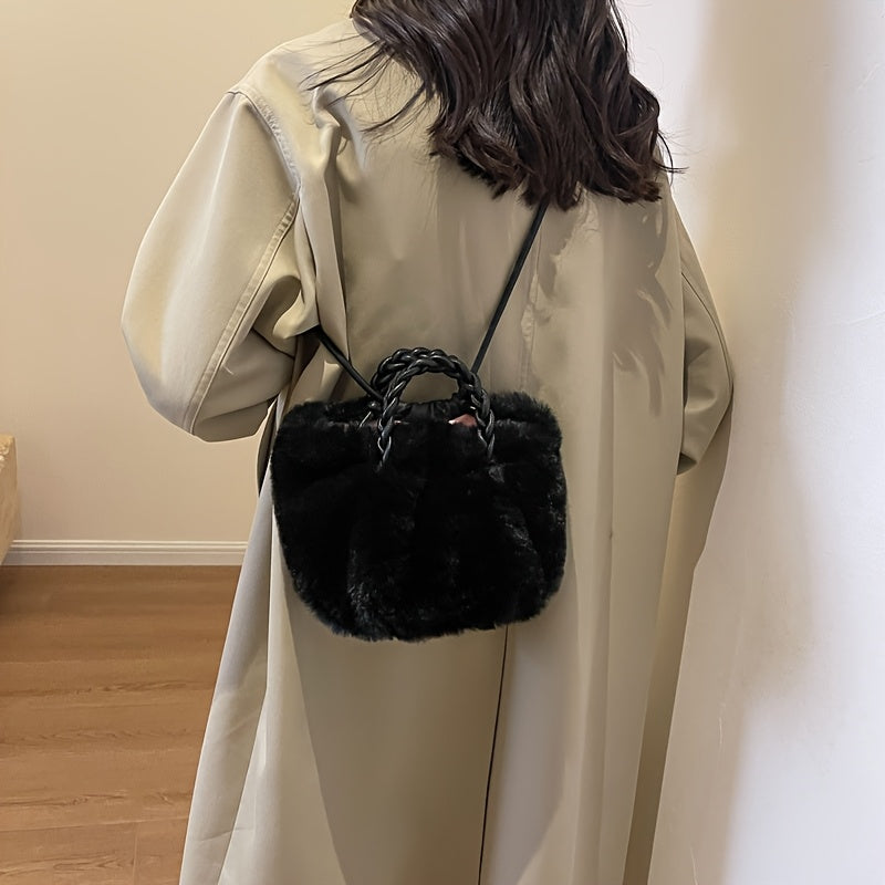 Pomme Plush Crossbody Bag
