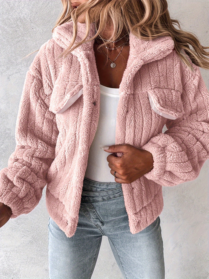 Amira Ribbed Fleece Sherpa