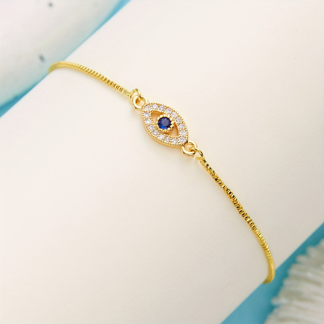 Ethereal Eye Zircon Bracelet