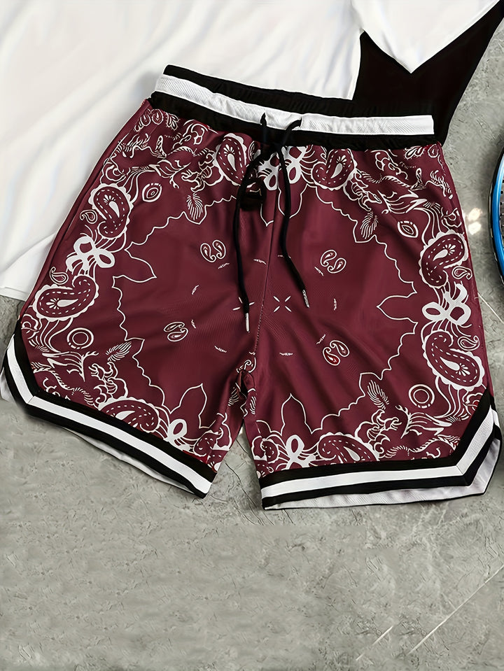 Paisley Mesh Short