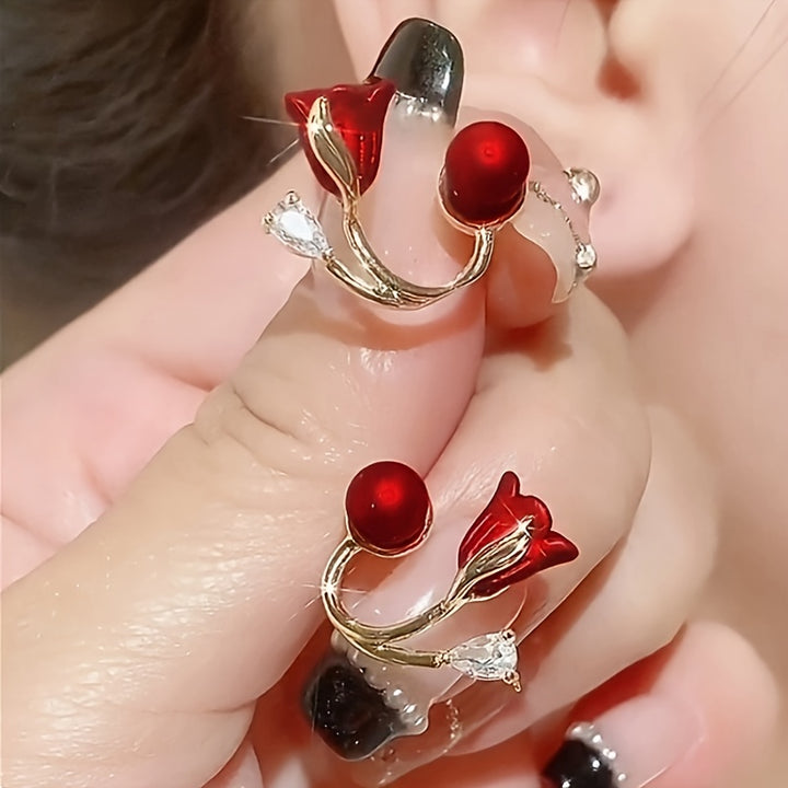 Rosette Wrap Earrings