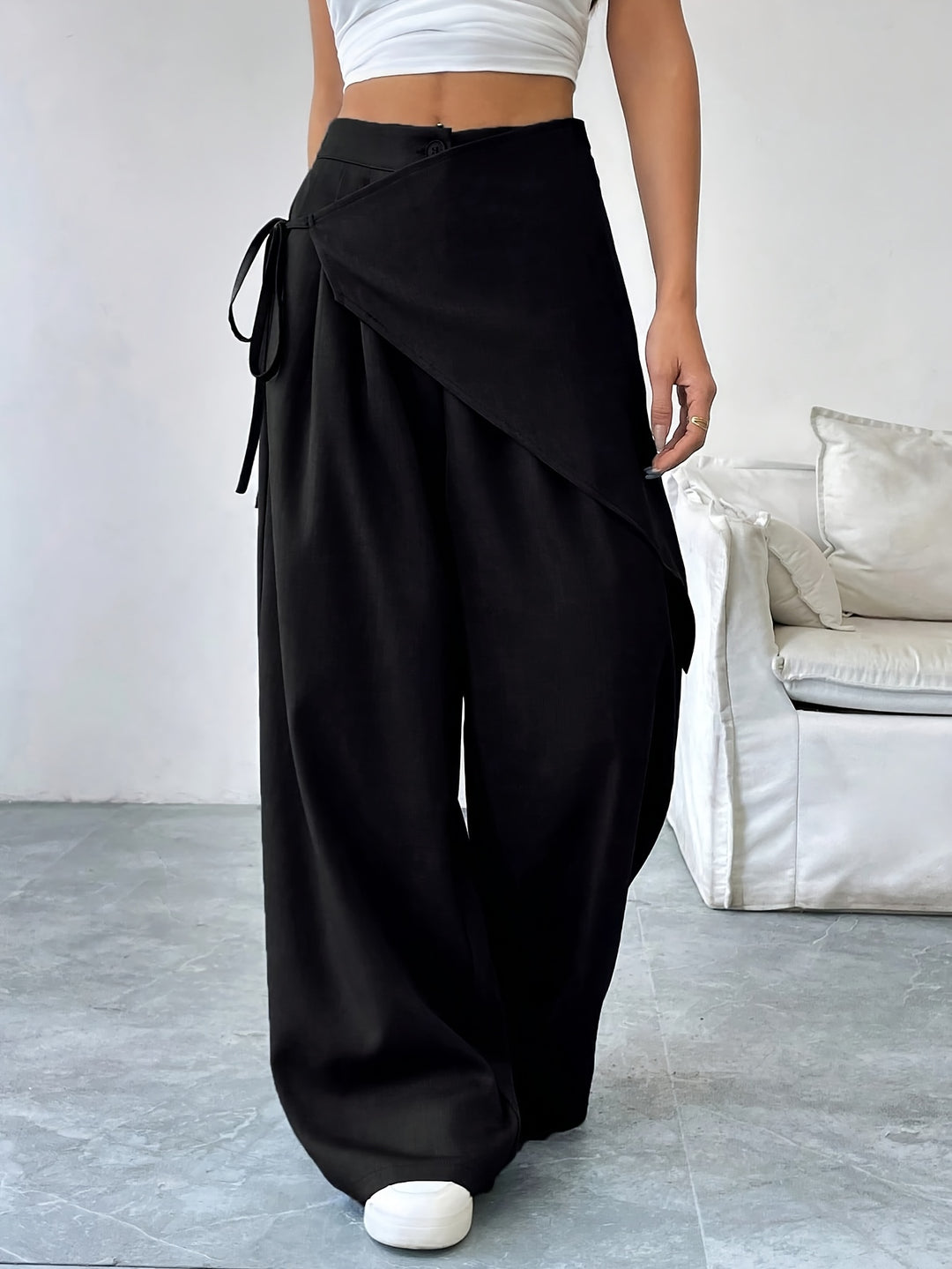Vivia Wrap-Front Pant