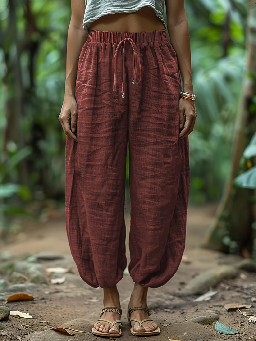 Terra Linen Harem Pant