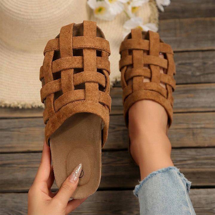 Venice Suede Weave Mule