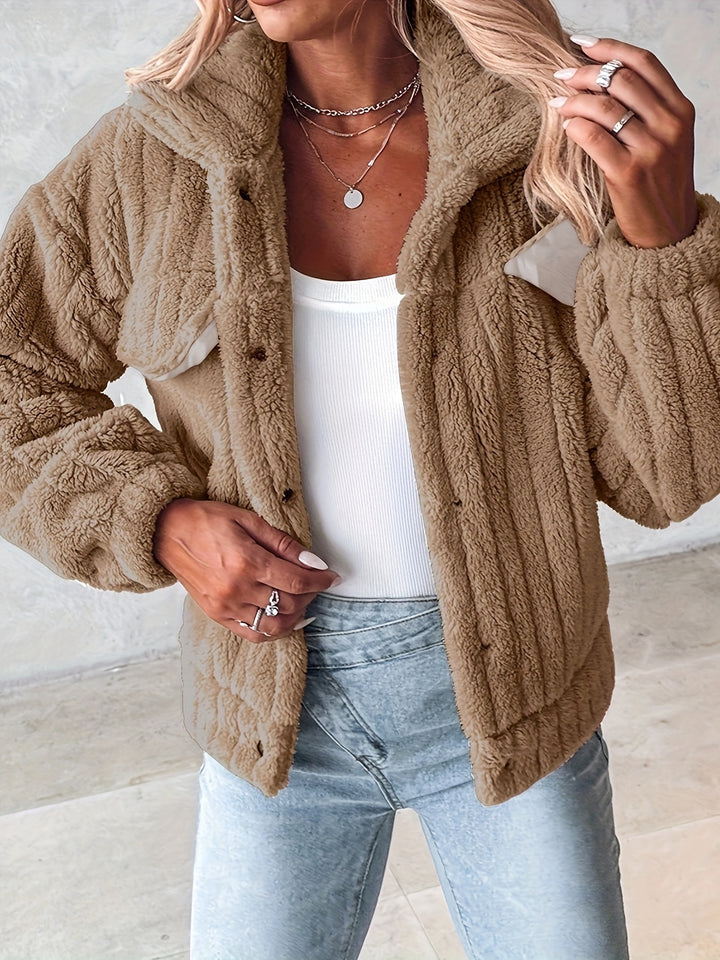 Amira Ribbed Fleece Sherpa