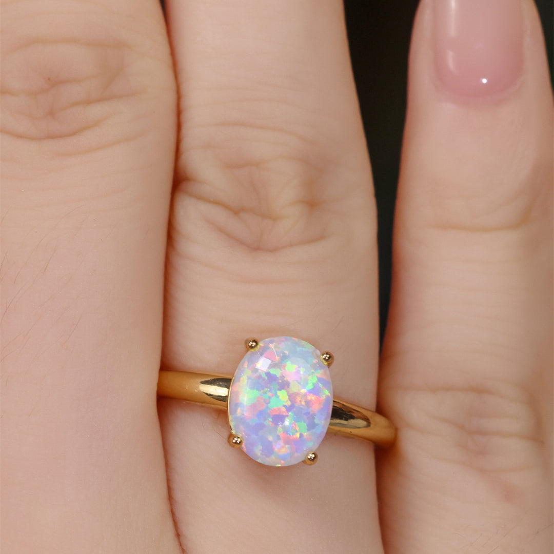 Halo Opal Ring