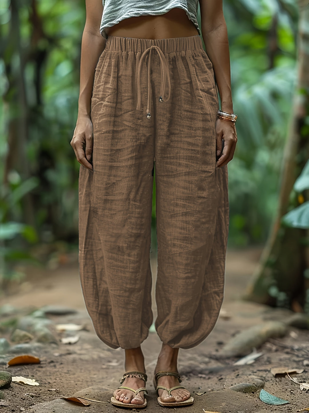 Terra Linen Harem Pant