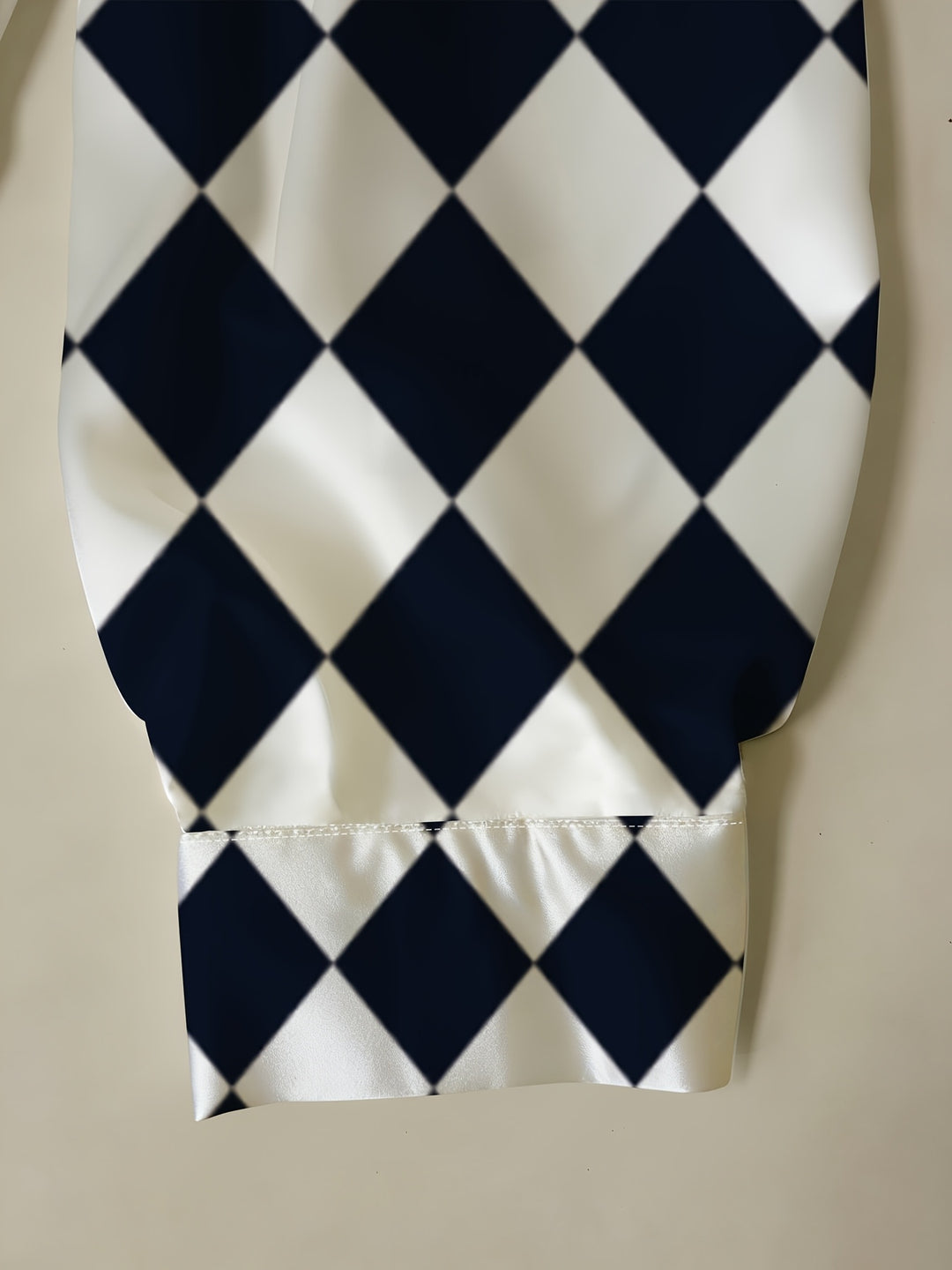Harlequin Satin Blouse