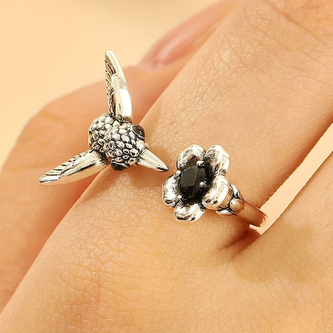 Hummingbird Blossom Ring
