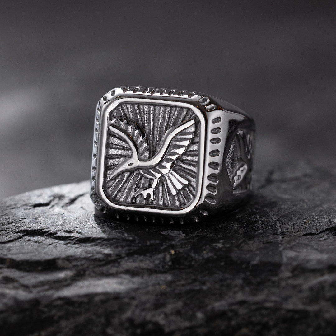 Falcon Crest Signet Ring