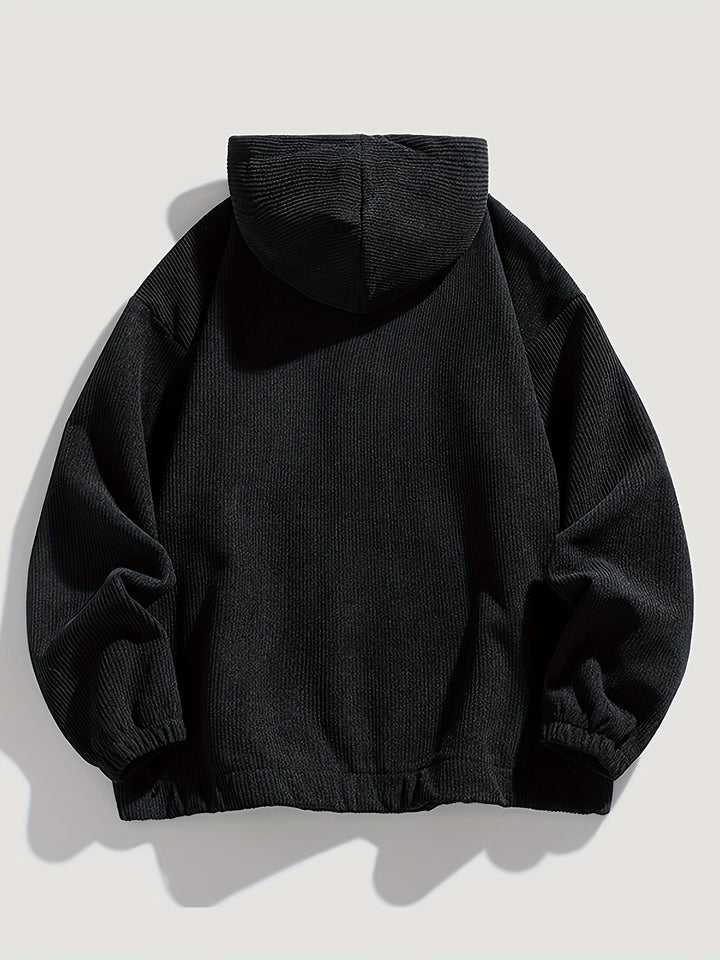 Corduroy Quarter-Zip Hoodie